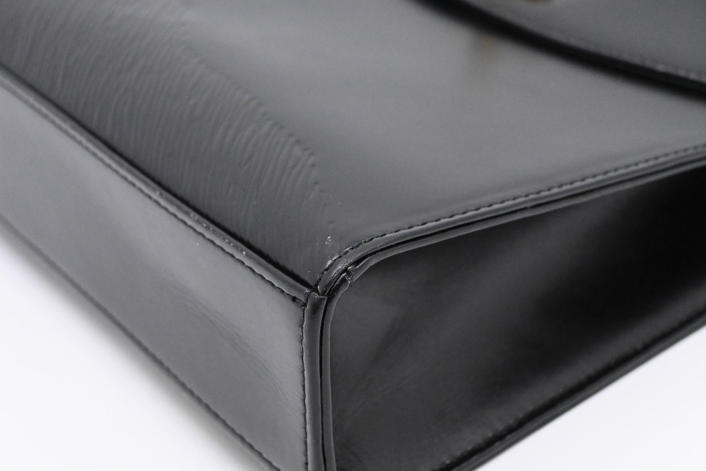 Louis Vuitton Sparte Shoulder Bag in Black Partial Grain Leather