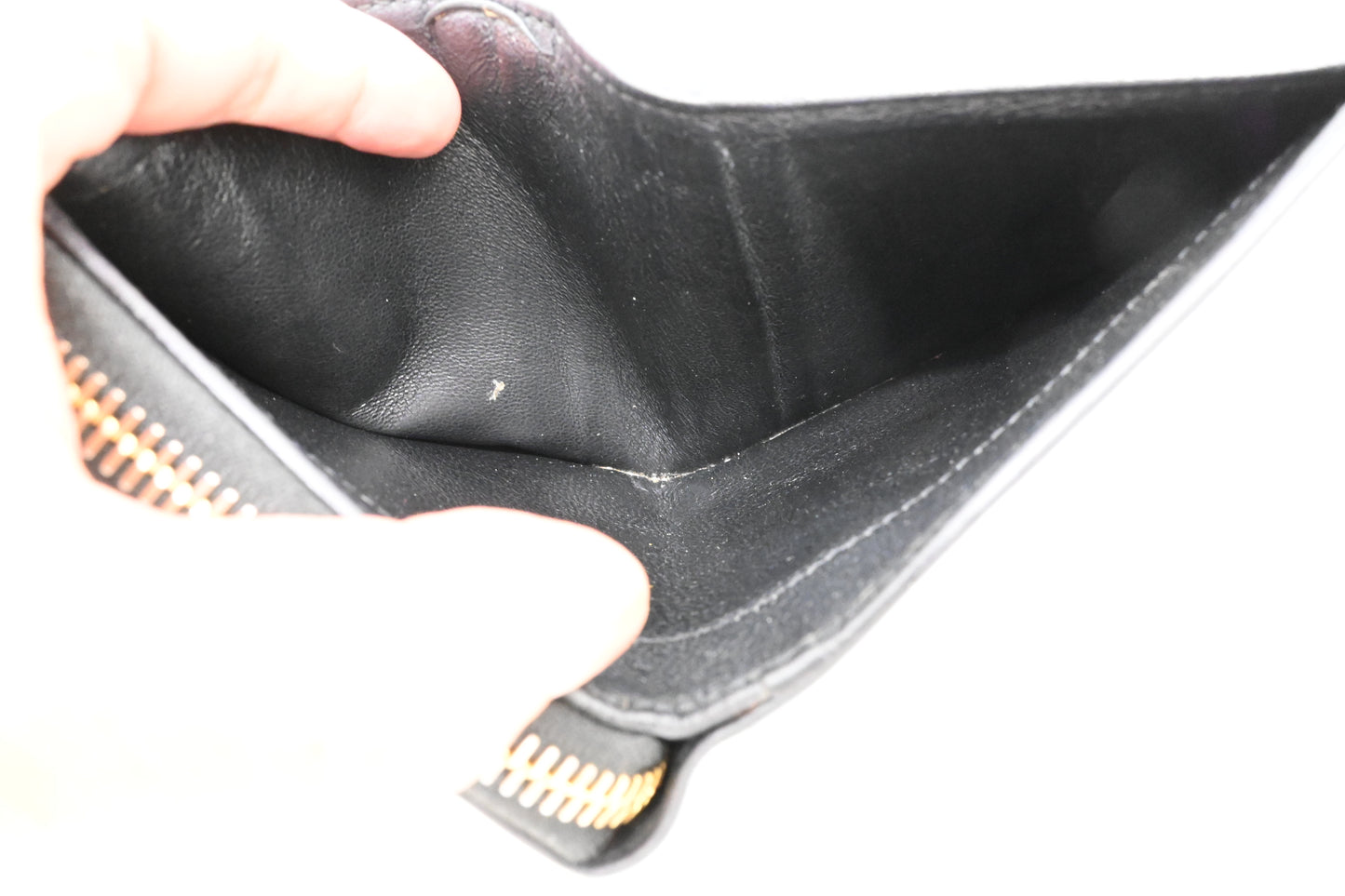 YSL Saint Laurent Compact Wallet in Black Leather