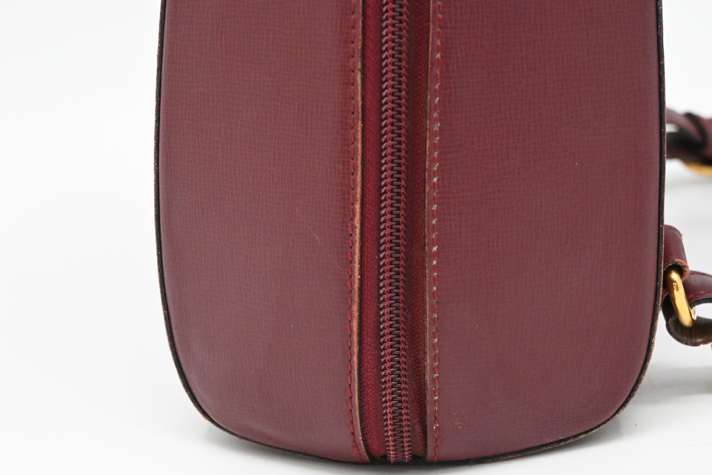Cartier Backpack in Burgundy Leather