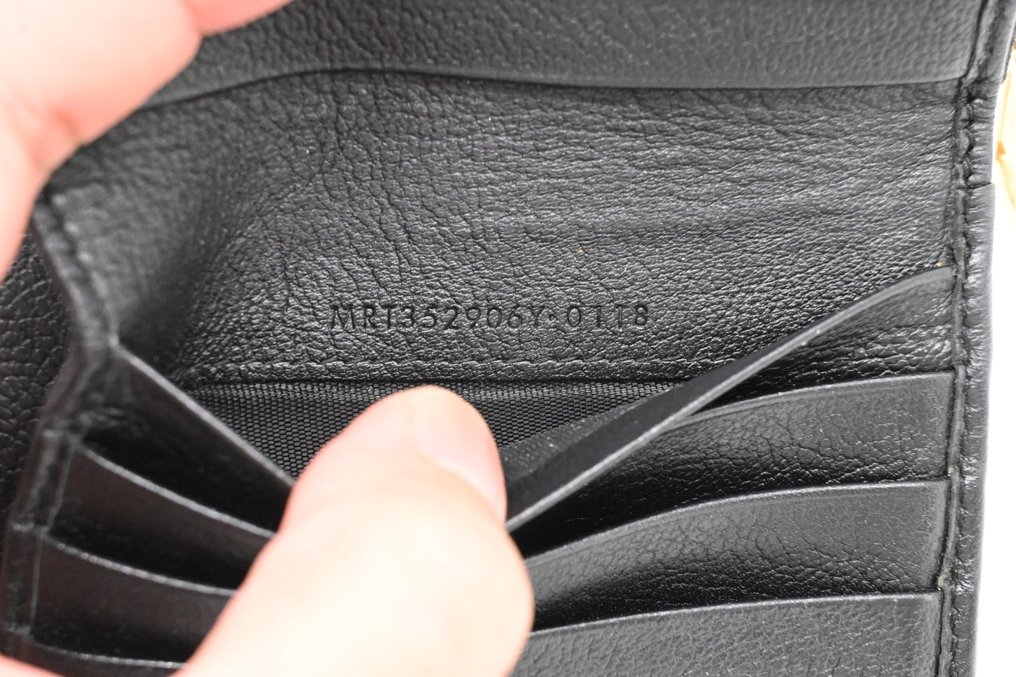 YSL Saint Laurent Compact Wallet in Black Leather