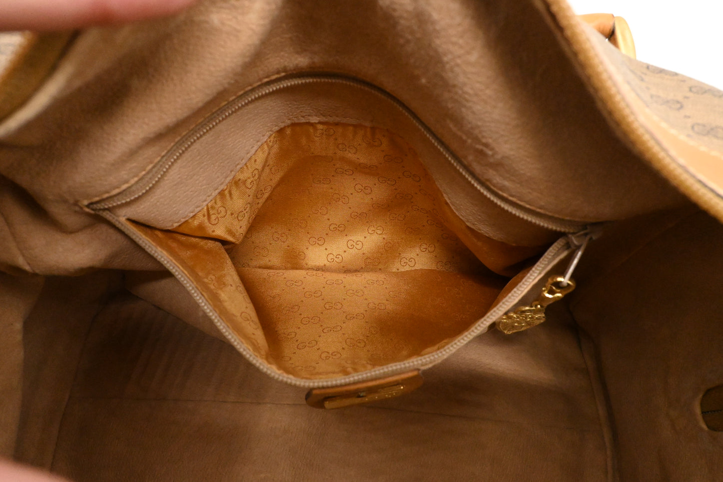 Gucci Boston Bag in Micro GG Coated Canvas