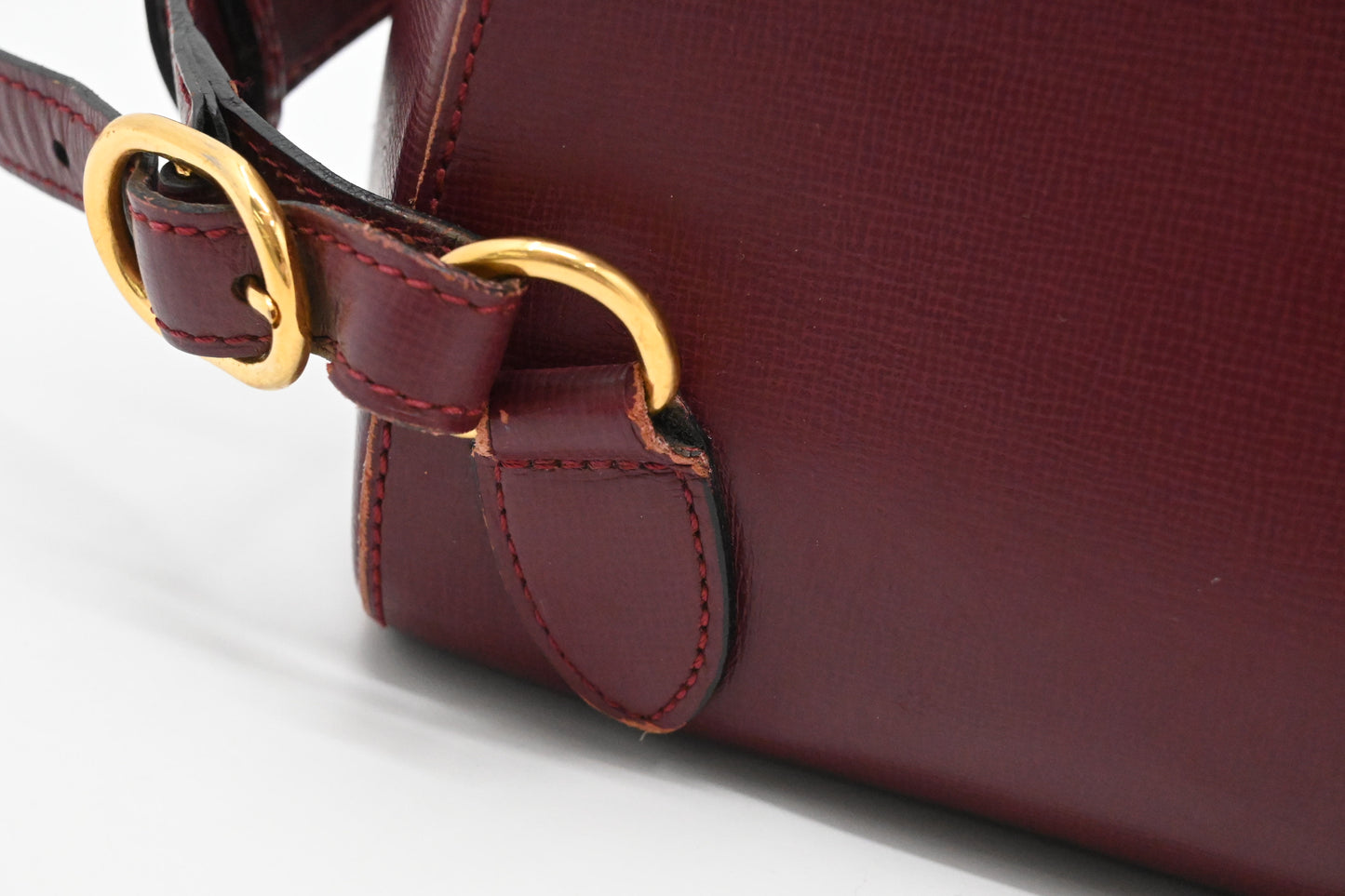 Cartier Backpack in Burgundy Leather