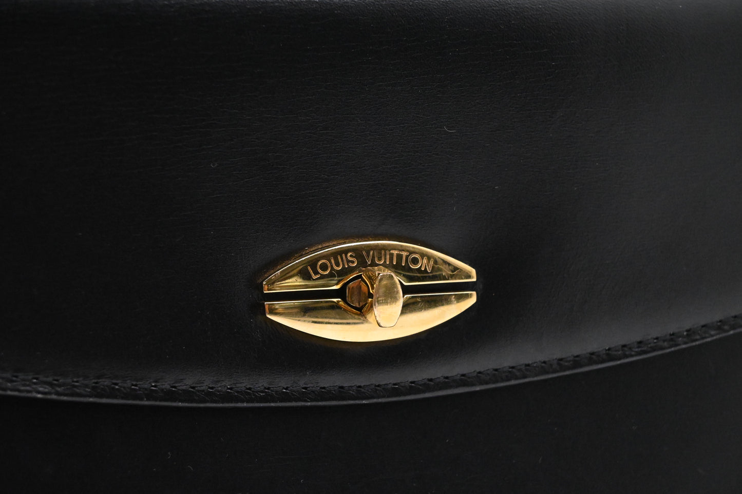 Louis Vuitton Sparte Shoulder Bag in Black Partial Grain Leather