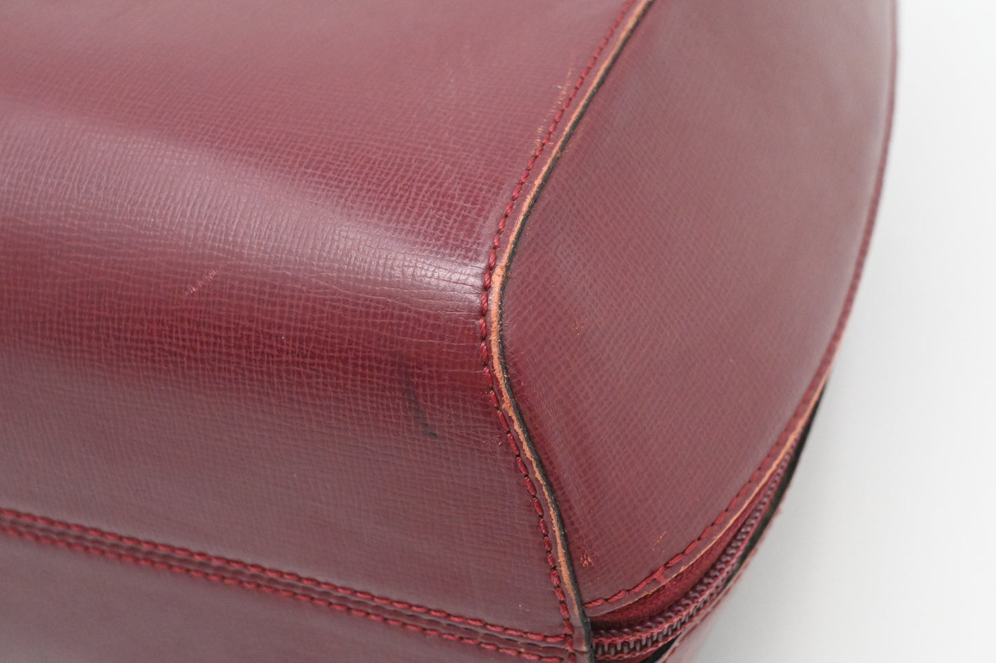 Cartier Backpack in Burgundy Leather
