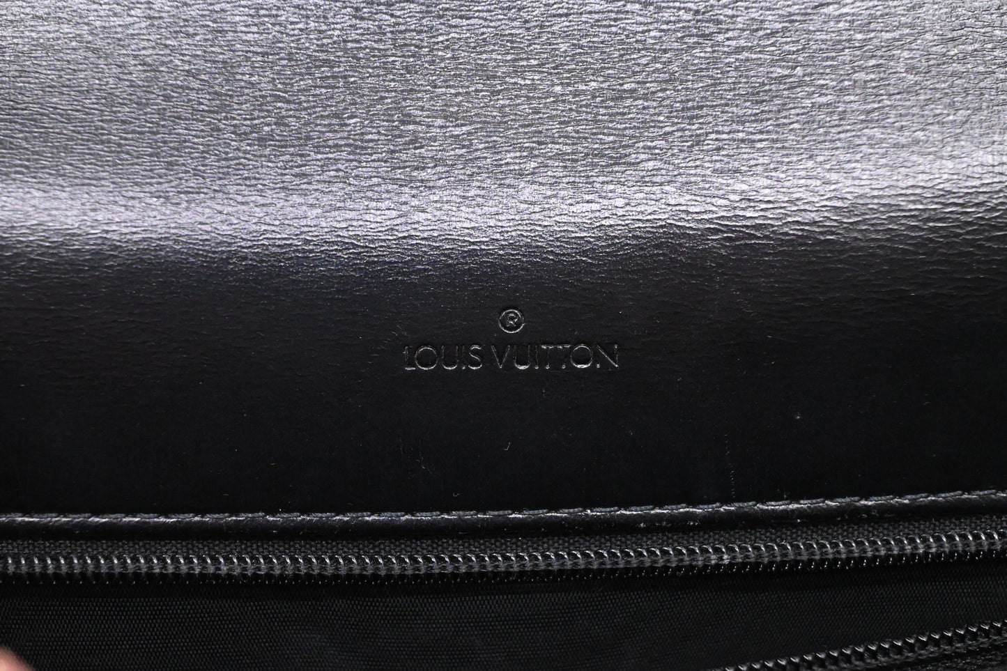 Louis Vuitton Sparte Shoulder Bag in Black Partial Grain Leather