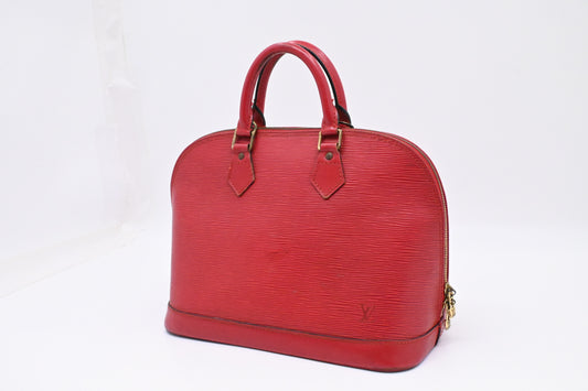 Louis Vuitton Alma in Red Epi Leather