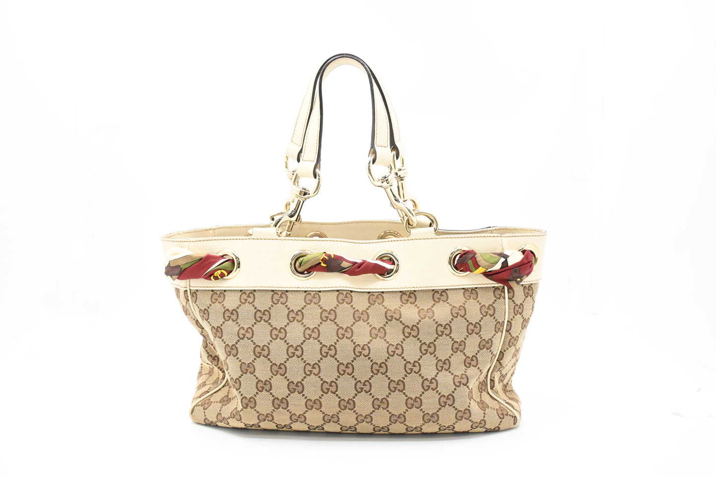Gucci Positano Tote in Brown GG Canvas