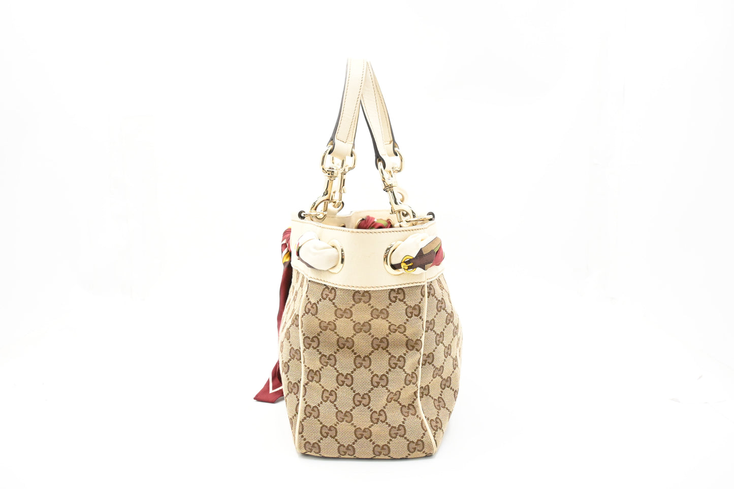 Gucci Positano Tote in Brown GG Canvas