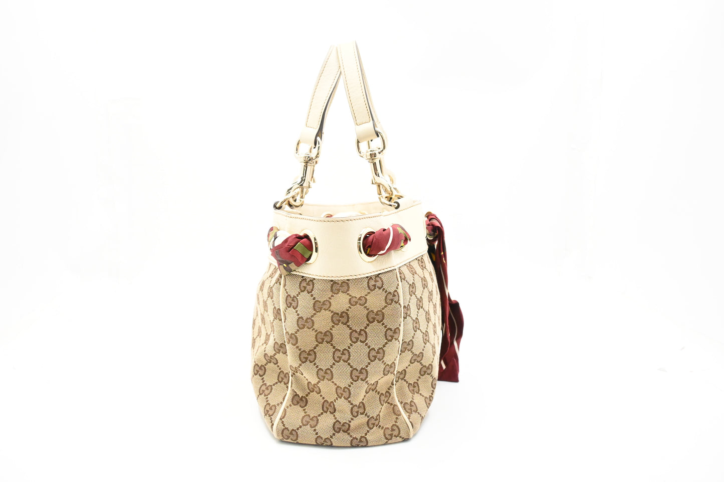 Gucci Positano Tote in Brown GG Canvas