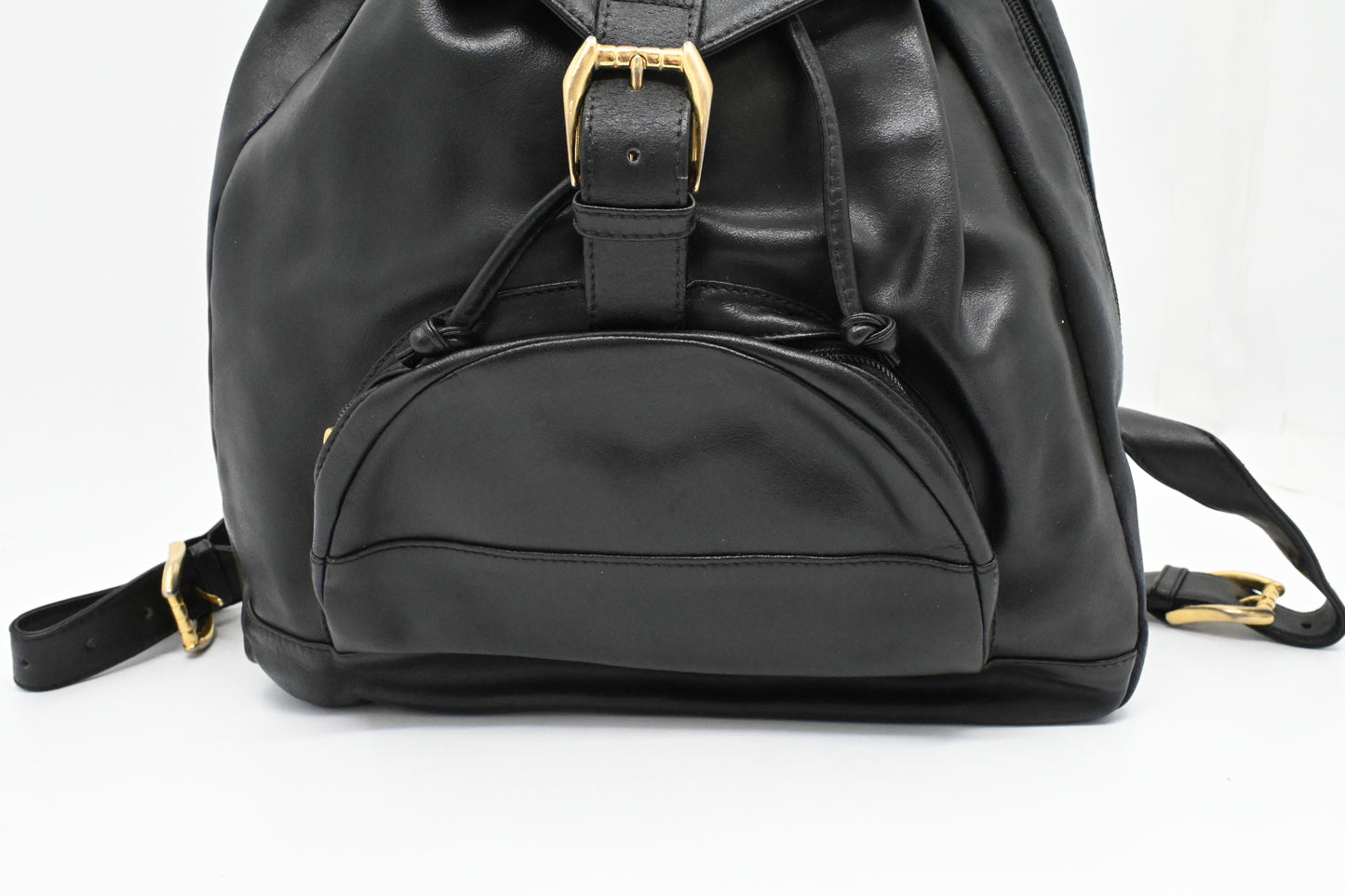 Versace Backpack in Black Leather