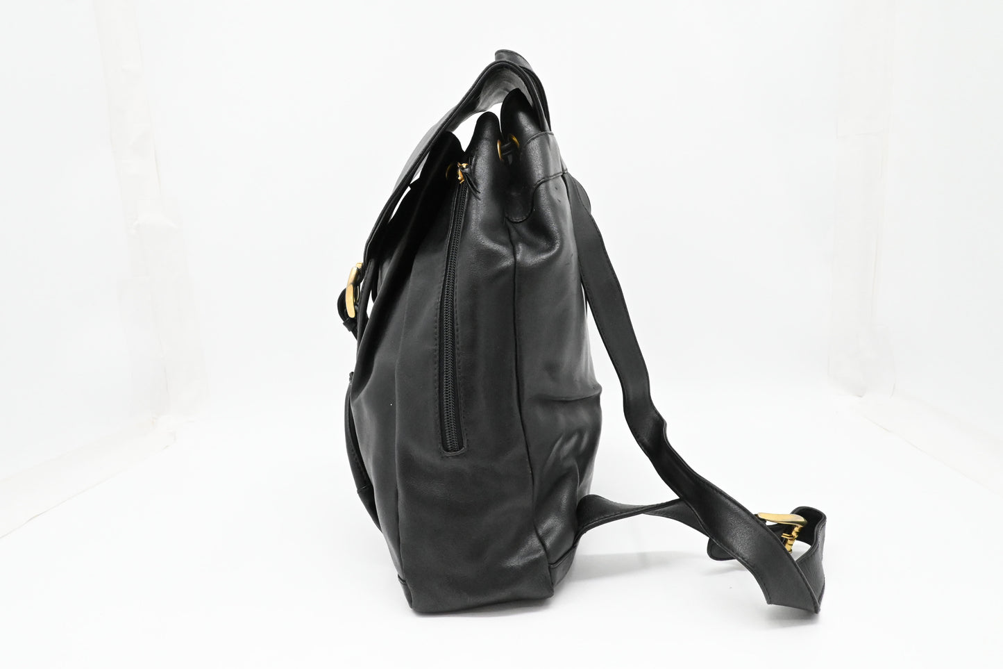 Versace Backpack in Black Leather