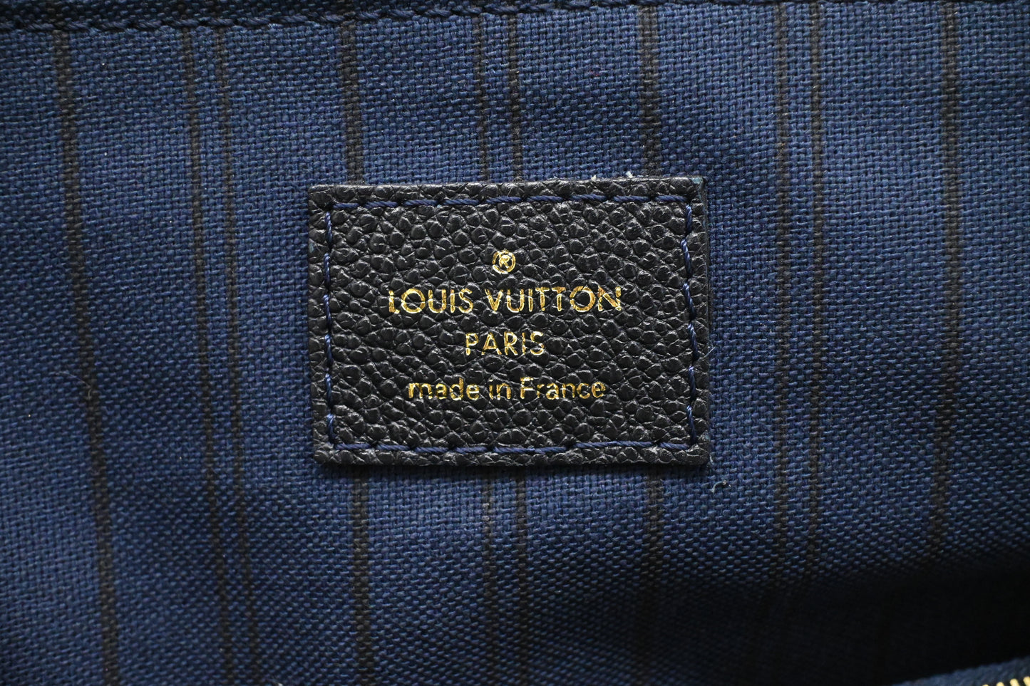 Louis Vuitton Lumineuse in Blue Infini Empreinte Leather