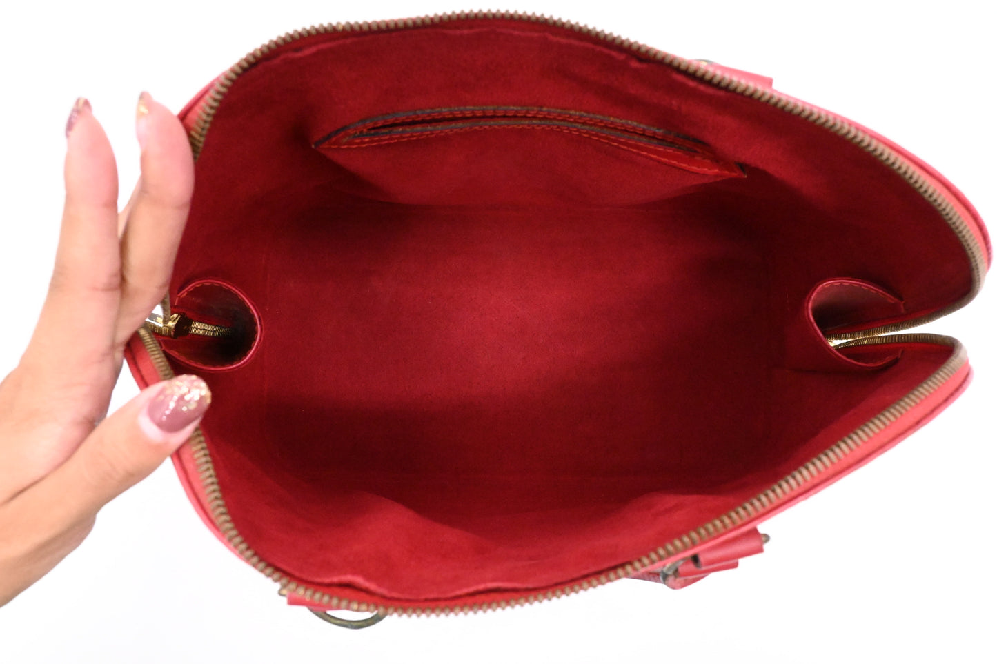 Louis Vuitton Alma in Red Epi Leather