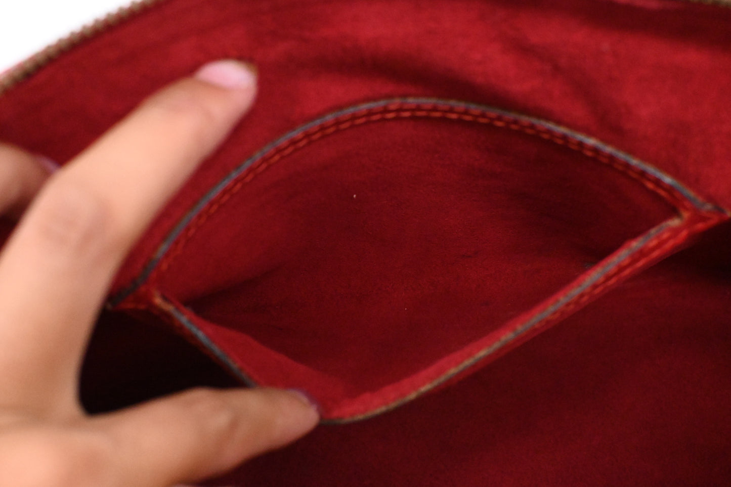 Louis Vuitton Alma in Red Epi Leather