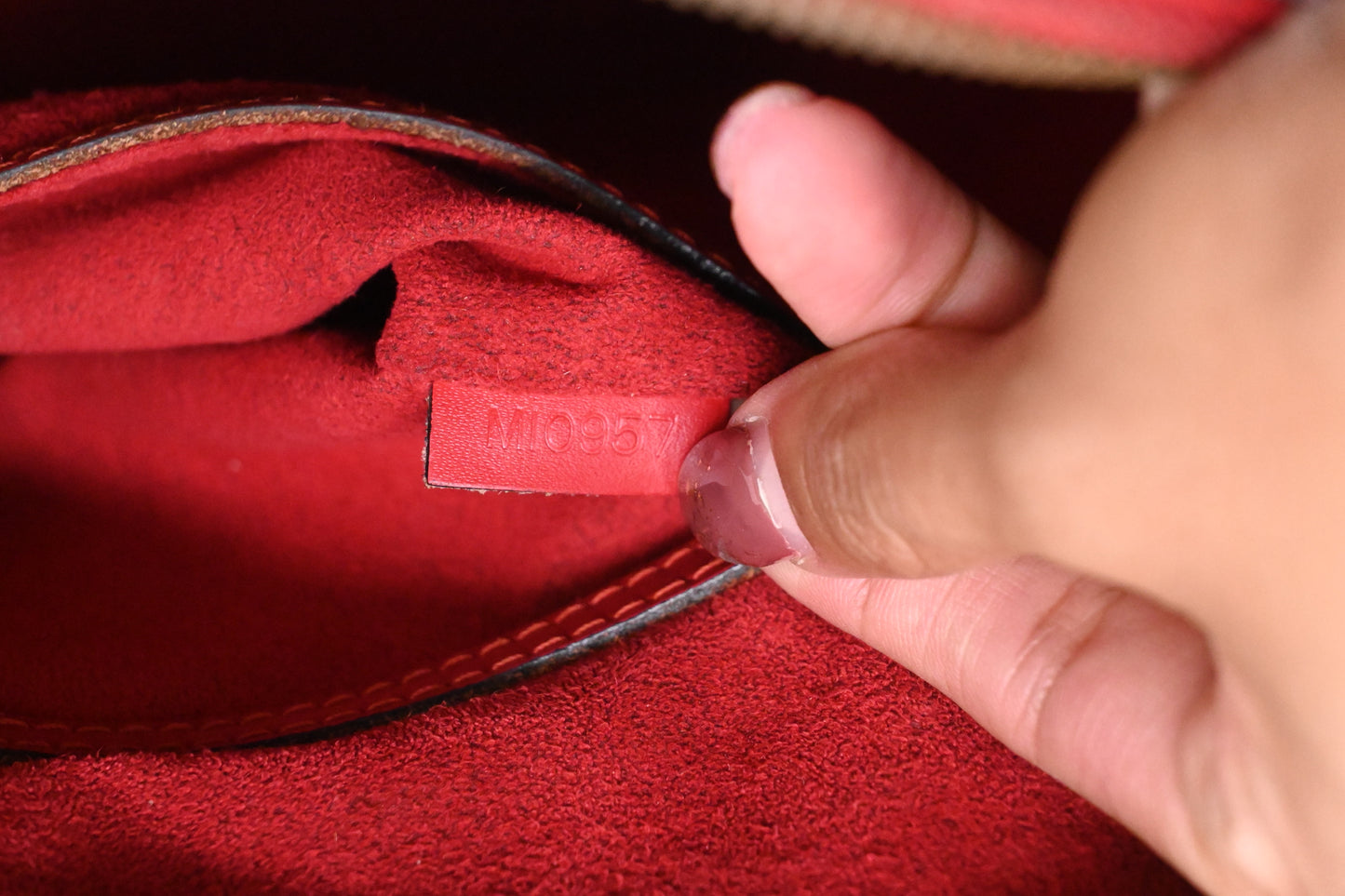 Louis Vuitton Alma in Red Epi Leather
