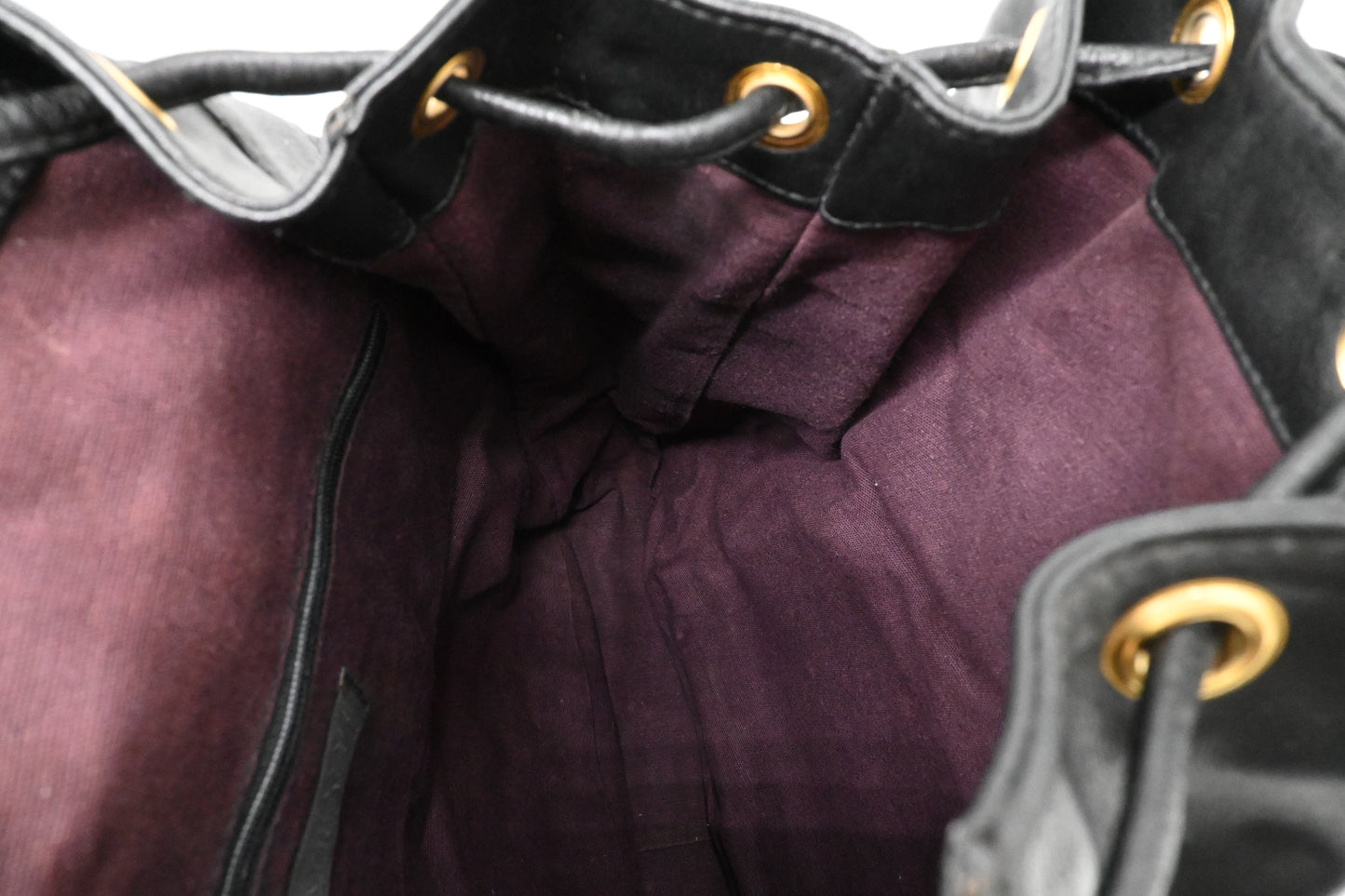 Versace Backpack in Black Leather