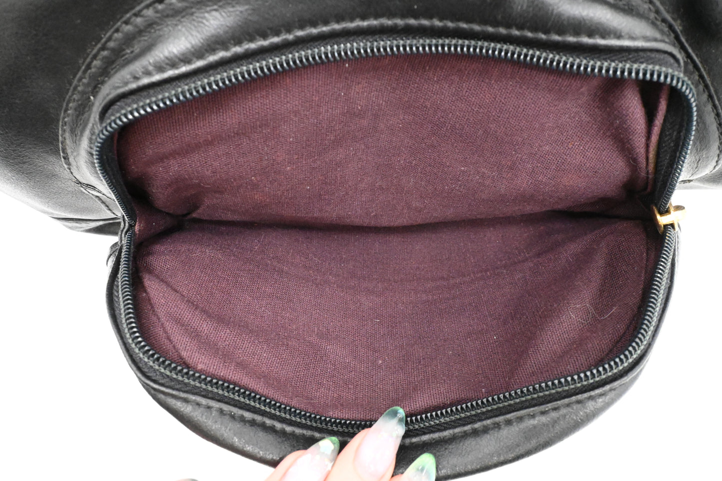 Versace Backpack in Black Leather