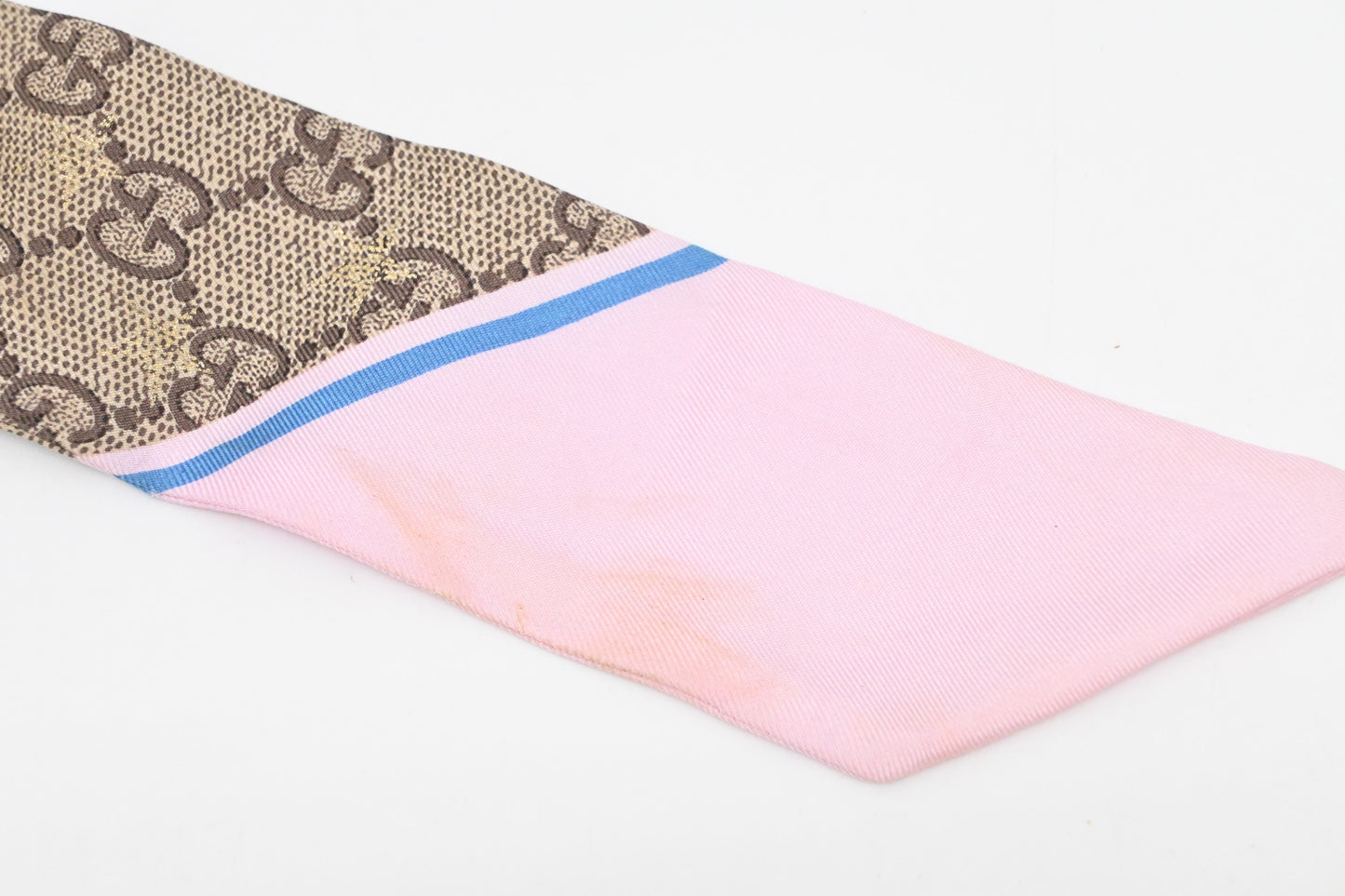 Gucci Bandeau in GG and Pink Silk