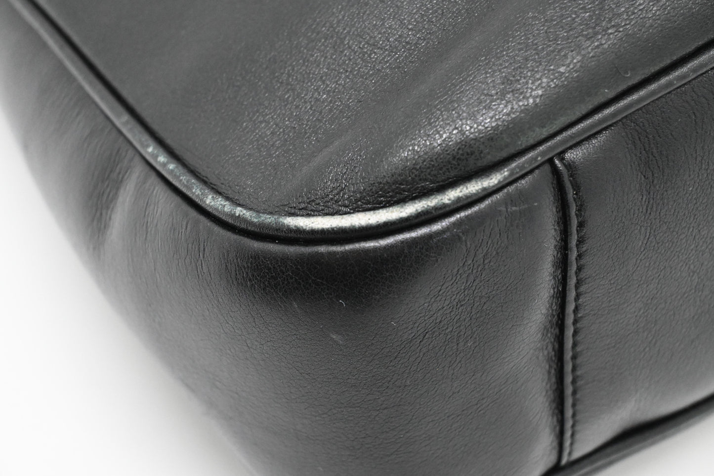 Gucci Bamboo Handbag in Black Leather