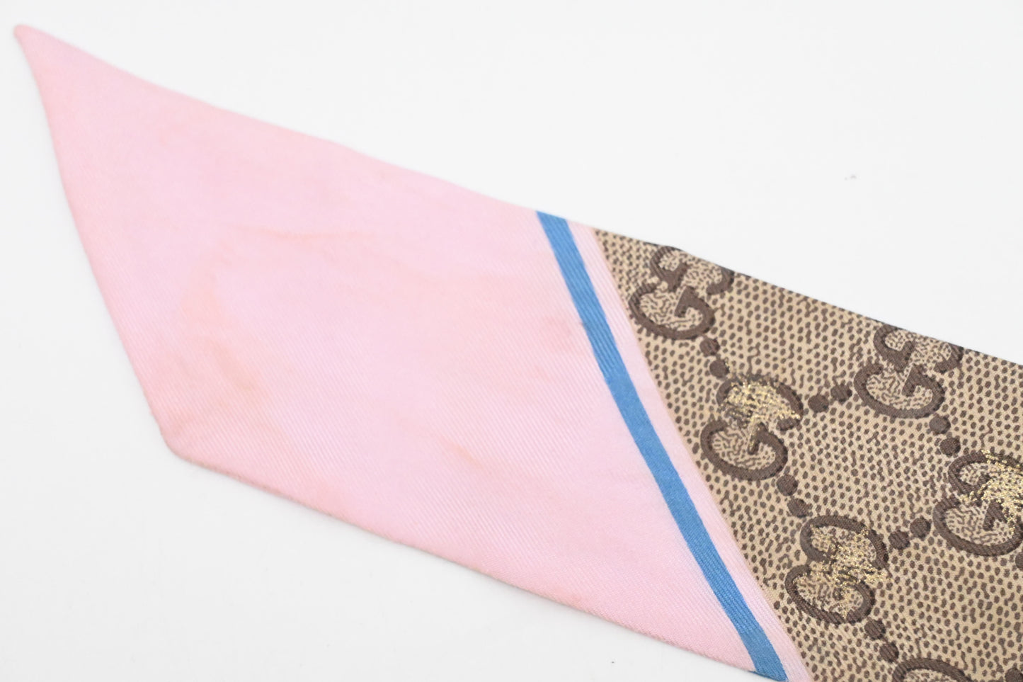 Gucci Bandeau in GG and Pink Silk