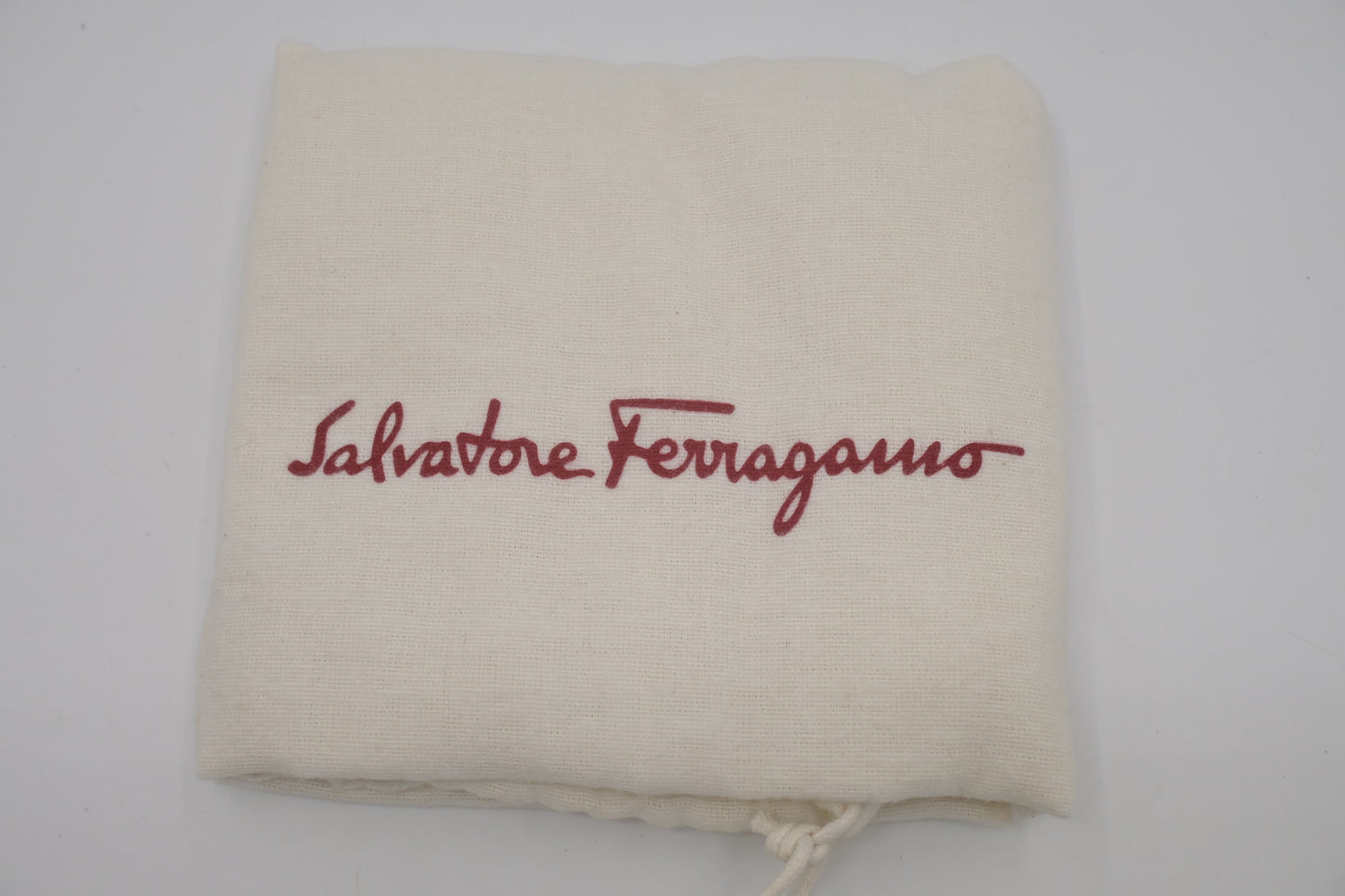 Ferragamo Gancini Shoulder Bag in Pink Canvas and White Leather