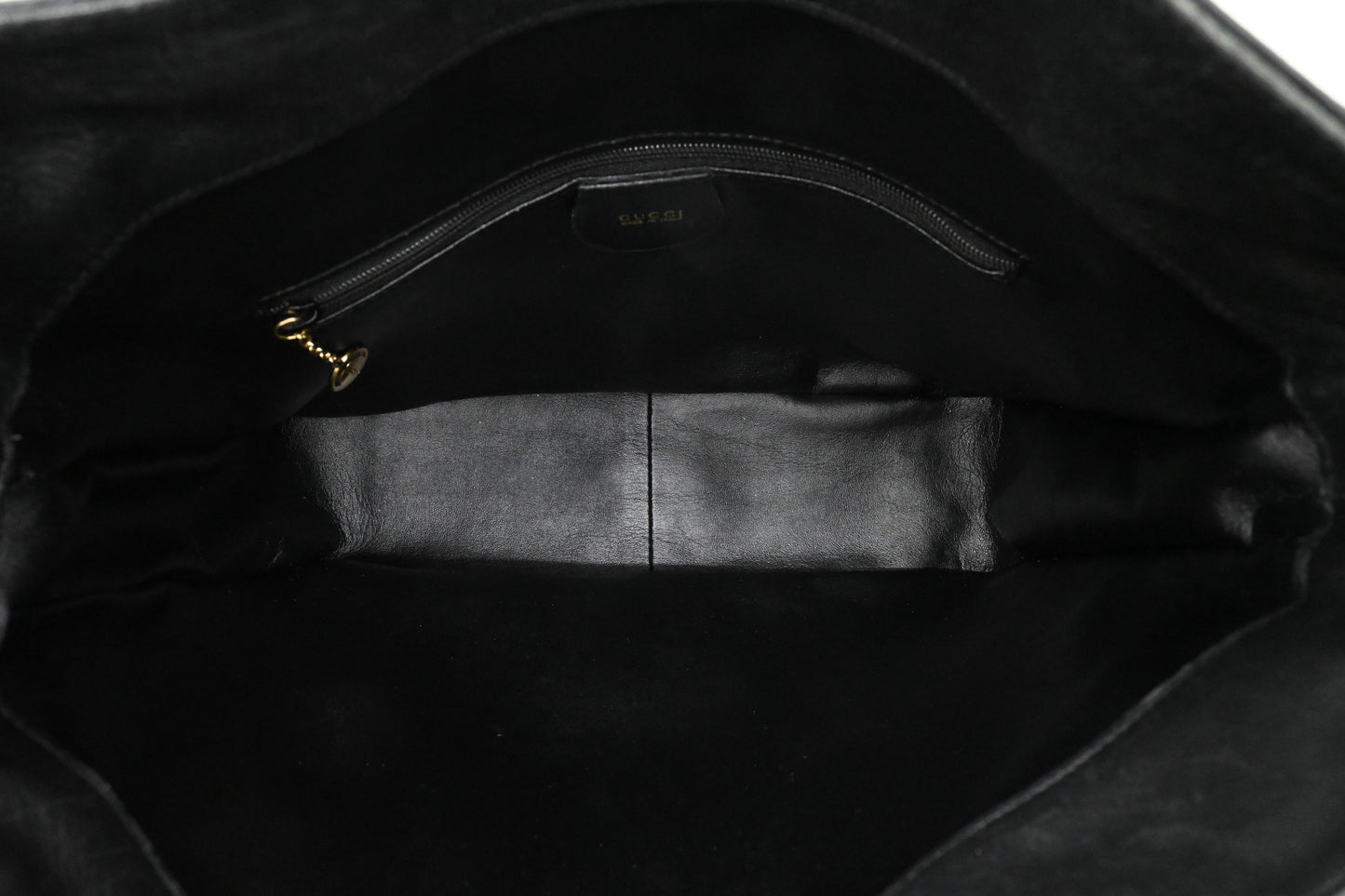 Gucci Bamboo Handbag in Black Leather