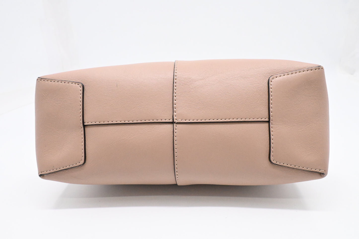 Tod's T Case Shoulder Bag in Beige Leather