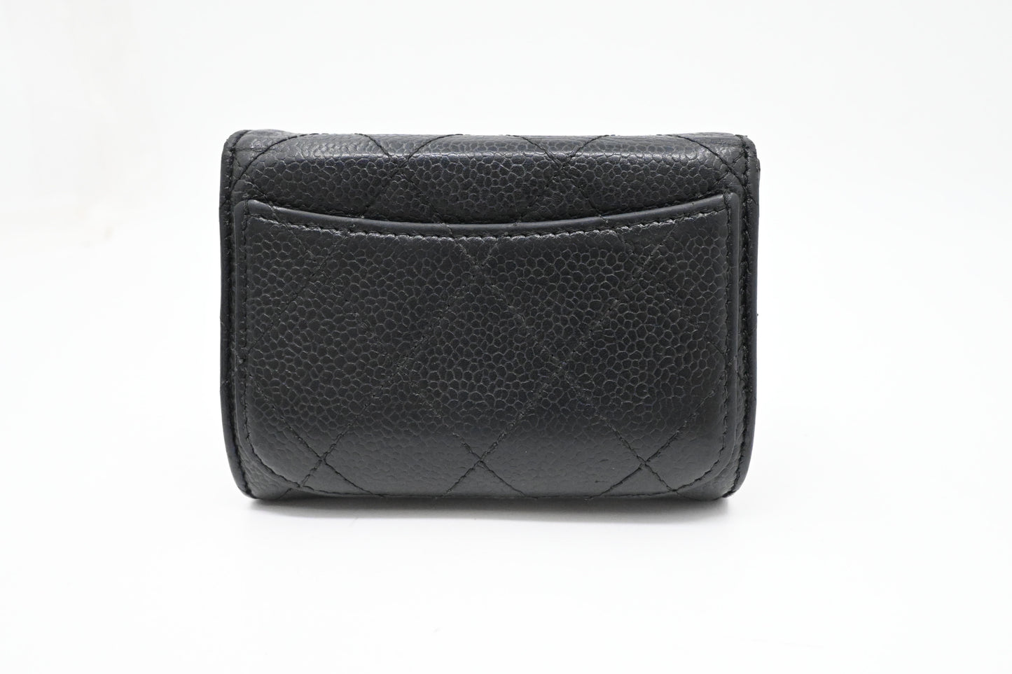 Chanel Card Case in Black Caviar Leather