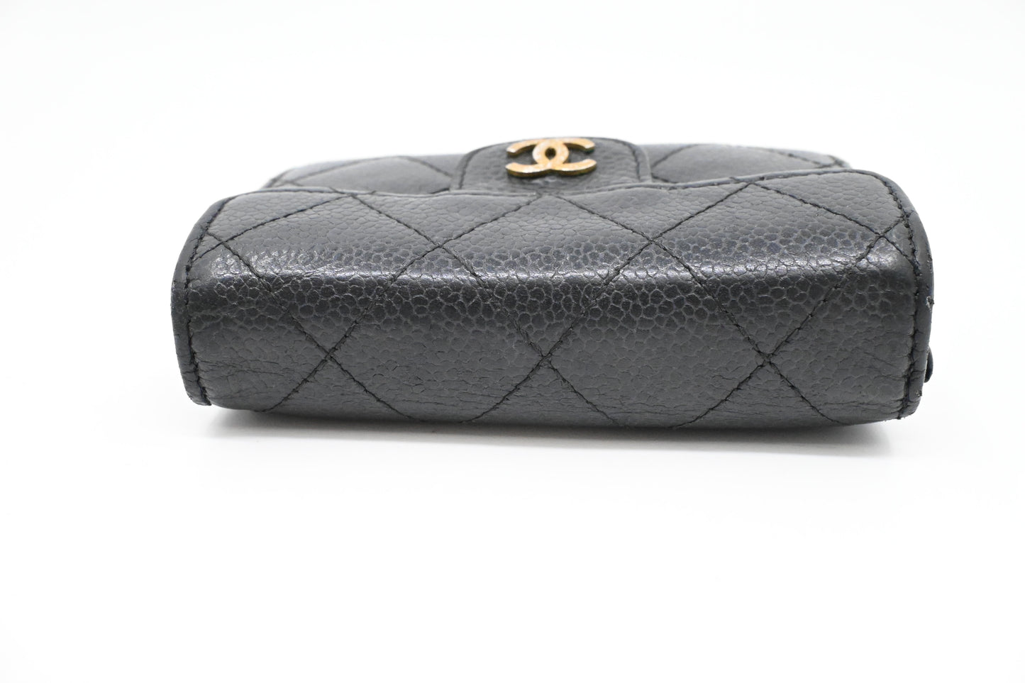 Chanel Card Case in Black Caviar Leather