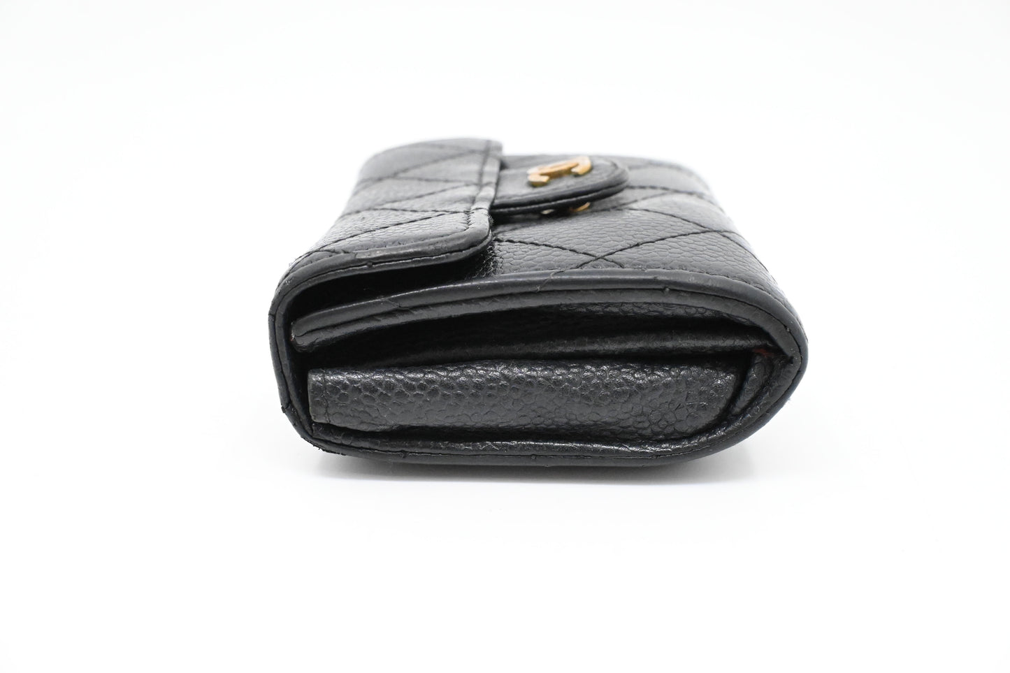 Chanel Card Case in Black Caviar Leather