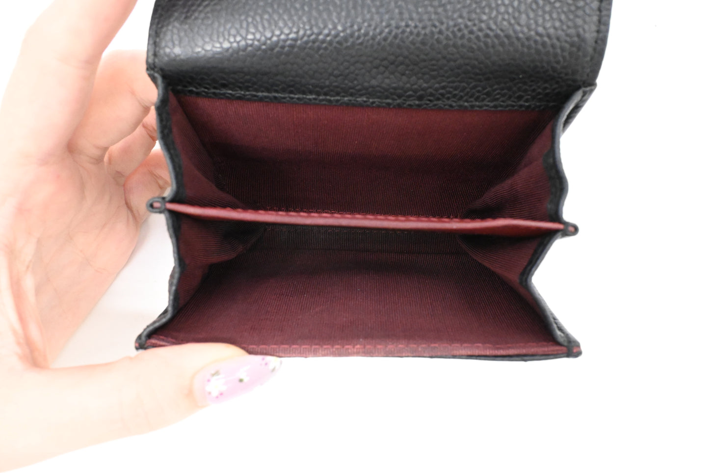 Chanel Card Case in Black Caviar Leather