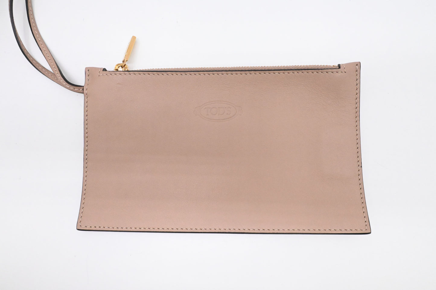 Tod's T Case Shoulder Bag in Beige Leather