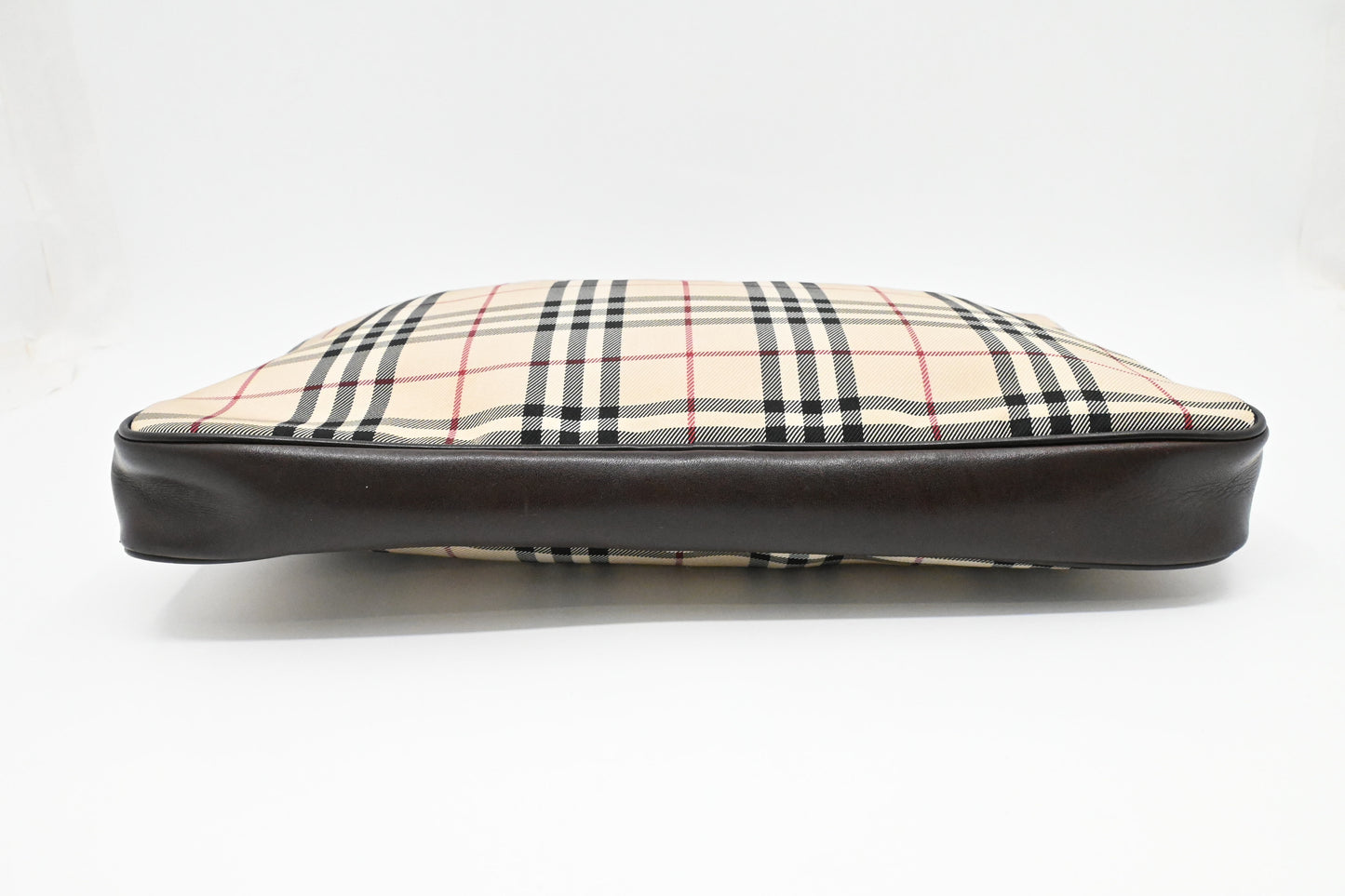 Burberry Business Bag in Beige Check Canvas