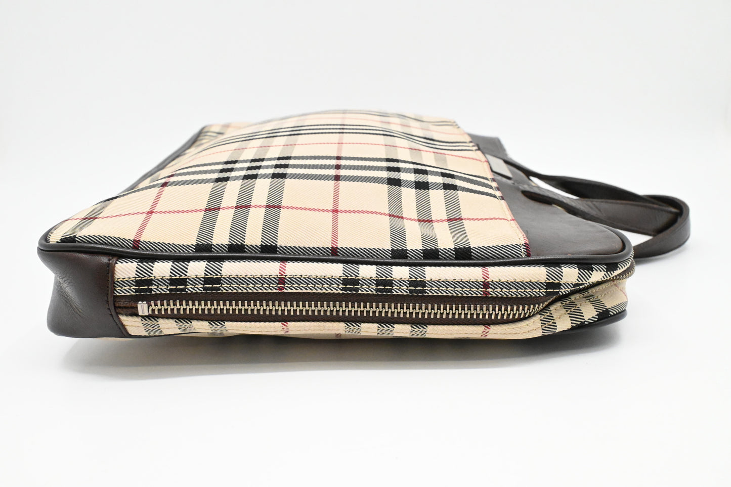 Burberry Business Bag in Beige Check Canvas