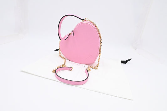 Bonaventura Alia Heart Bag in Taffy Pink Leather