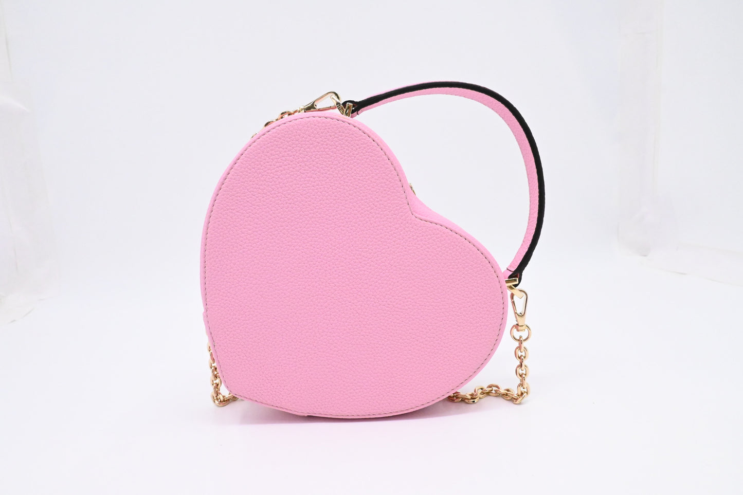 Bonaventura Alia Heart Bag in Taffy Pink Leather