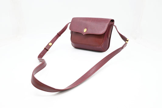Cartier Crossbody in Burgundy Leather
