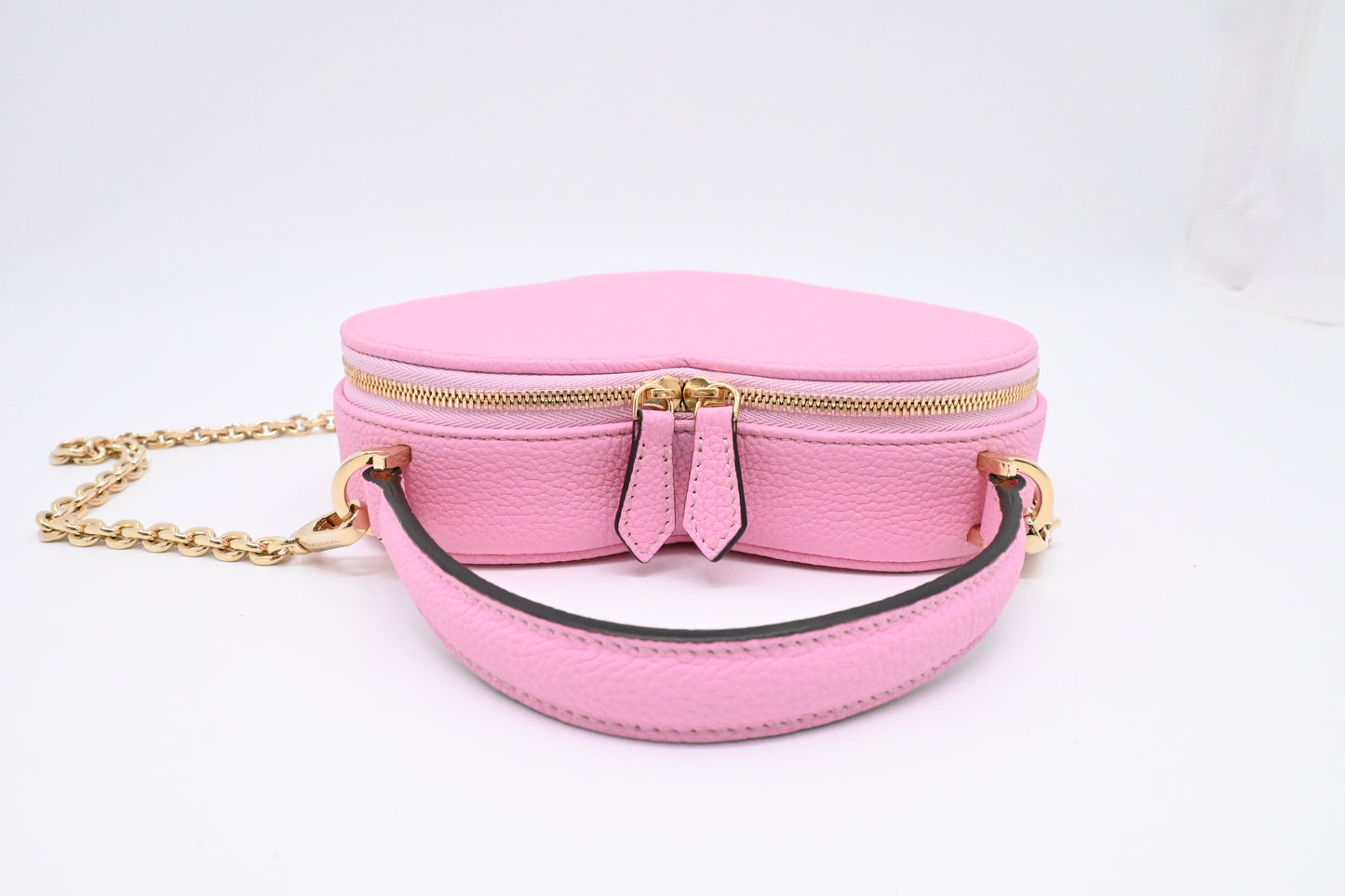 Bonaventura Alia Heart Bag in Taffy Pink Leather