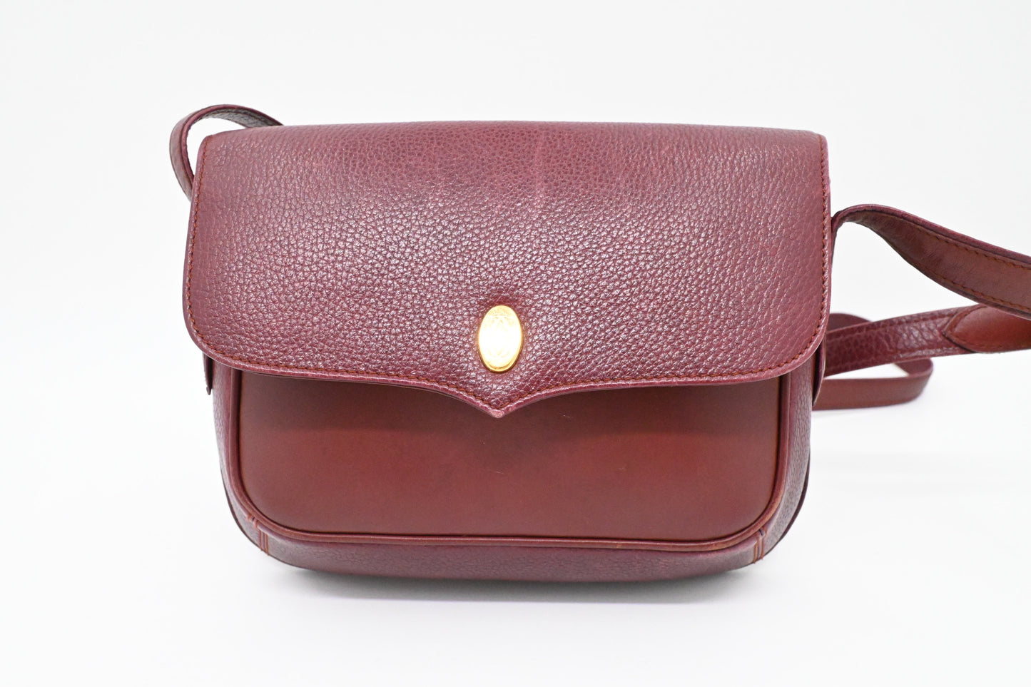 Cartier Crossbody in Burgundy Leather