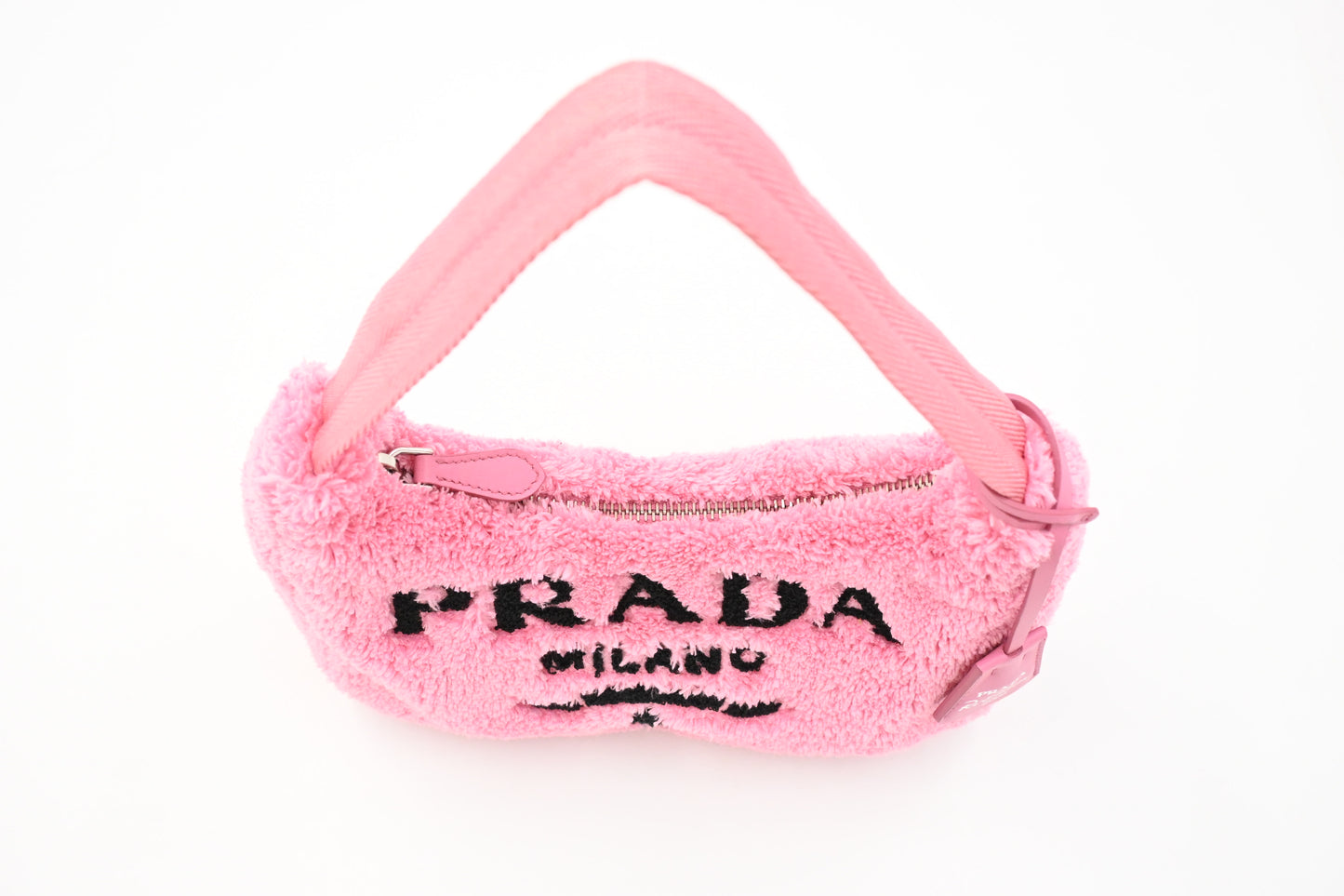 Prada Shoulder Bag Re-Edition 2000 Terry in Pink Fabric