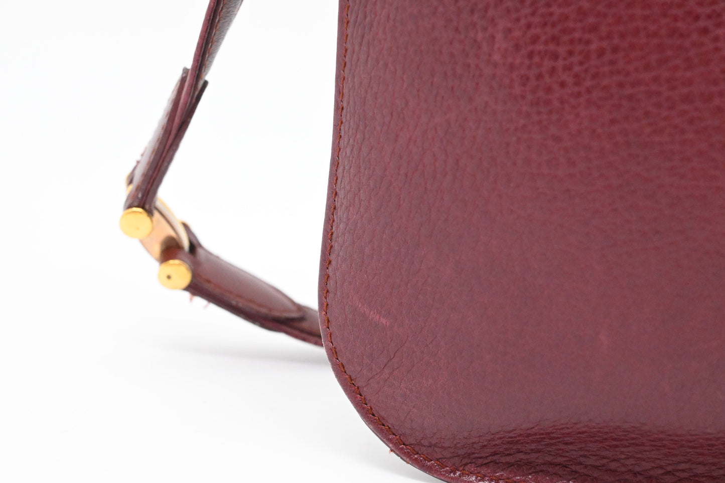 Cartier Crossbody in Burgundy Leather