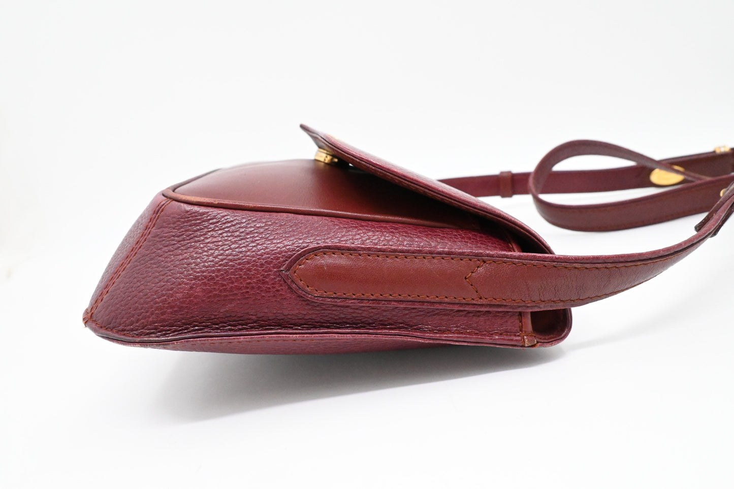 Cartier Crossbody in Burgundy Leather
