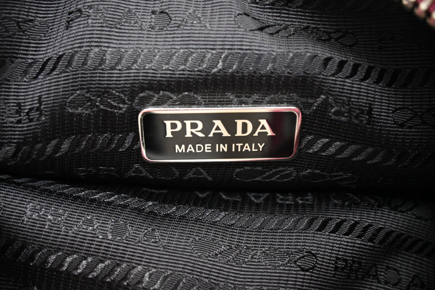 Prada Shoulder Bag Re-Edition 2000 Terry in Pink Fabric