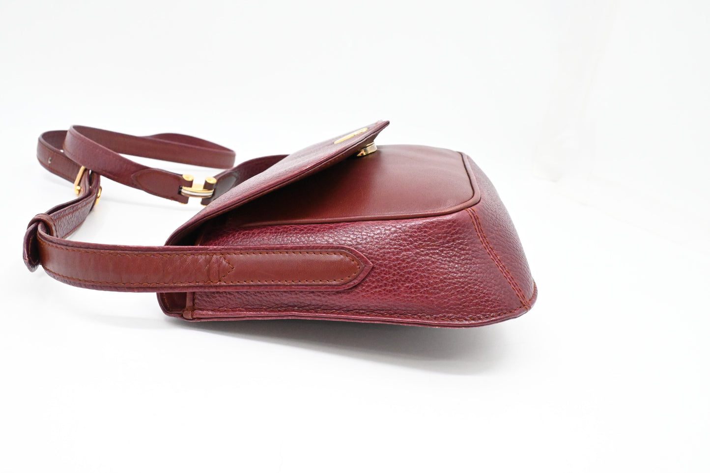 Cartier Crossbody in Burgundy Leather