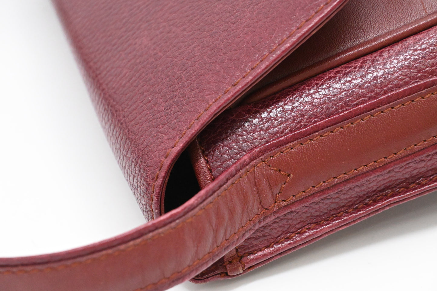 Cartier Crossbody in Burgundy Leather