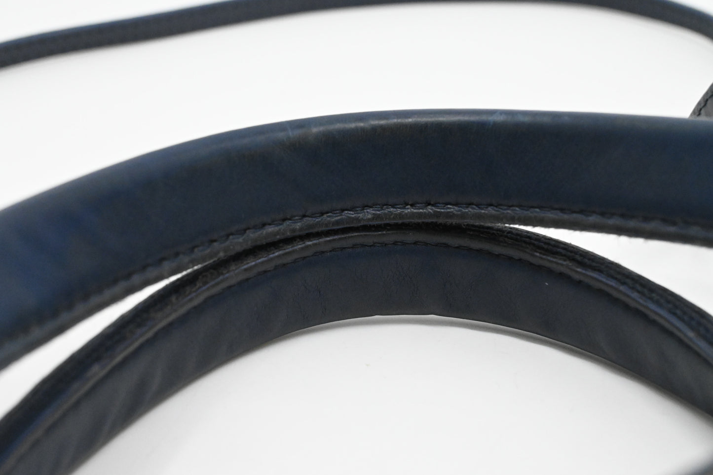 Balenciaga Cabas XS in White and Navy Blue Canvas