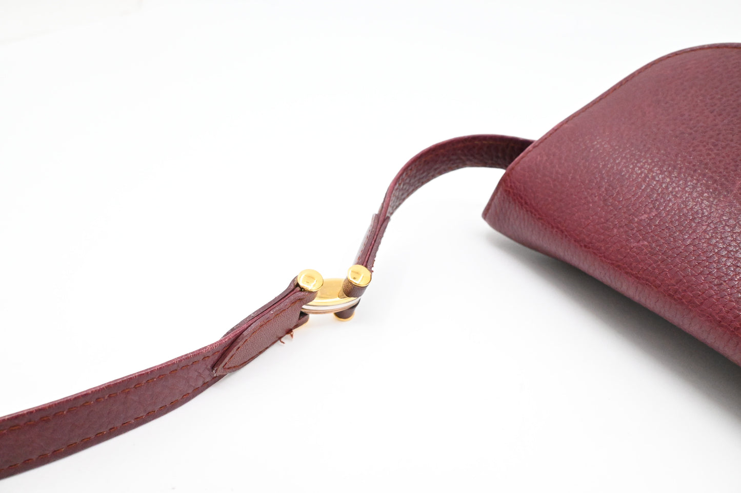 Cartier Crossbody in Burgundy Leather