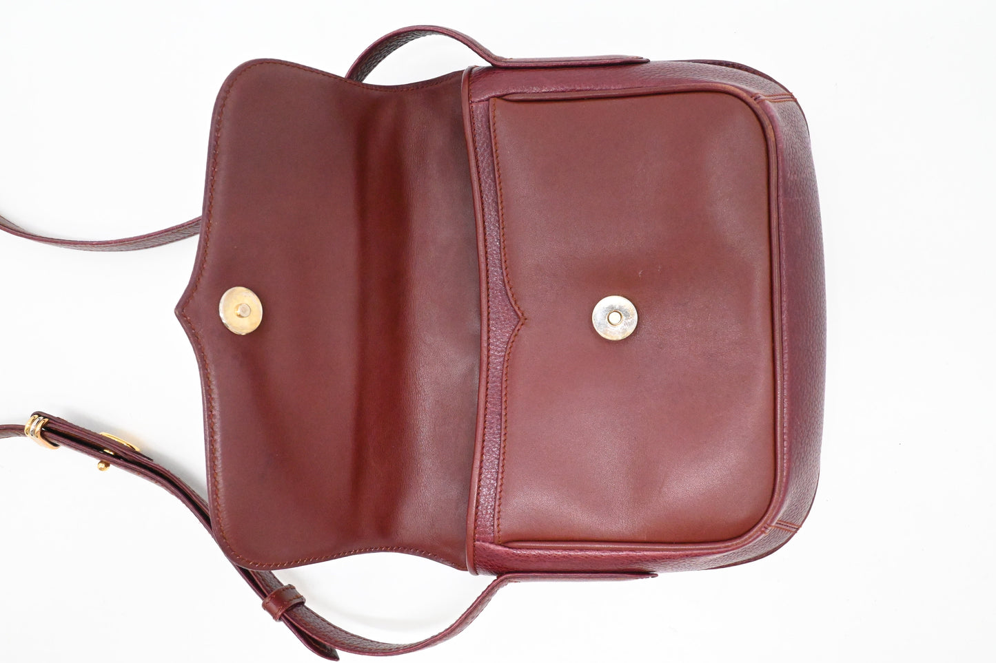 Cartier Crossbody in Burgundy Leather