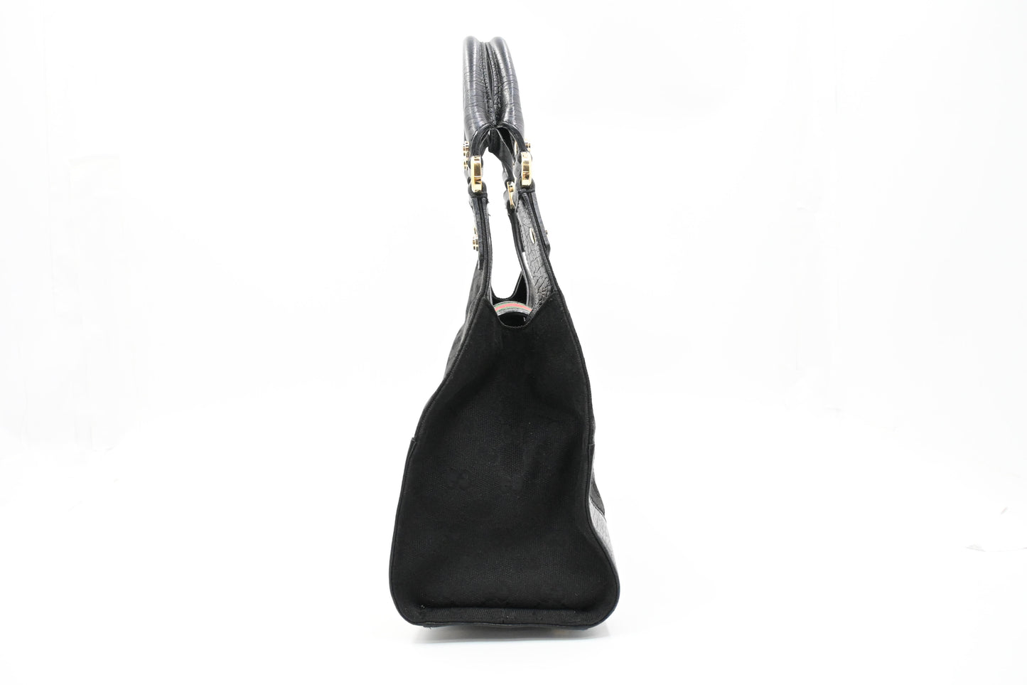 Gucci Junco Shoulder Bag in Black GG Canvas