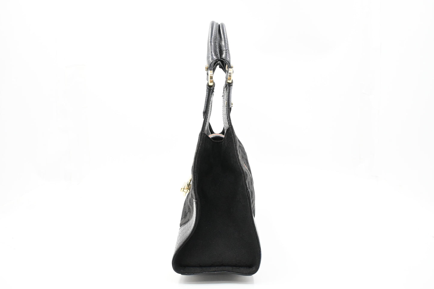 Gucci Junco Shoulder Bag in Black GG Canvas